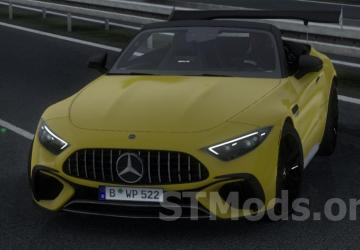 Mercedes SL63 AMG 2023 version 1.7 for Euro Truck Simulator 2 (v1.54.x)