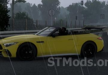 Mercedes SL63 AMG 2023 version 1.8 for Euro Truck Simulator 2 (v1.54.x)