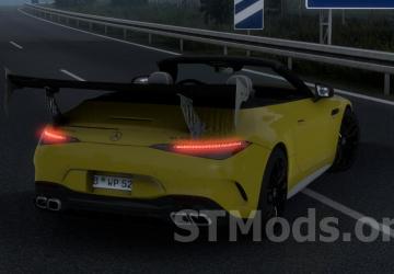 Mercedes SL63 AMG 2023 version 1.8 for Euro Truck Simulator 2 (v1.54.x)
