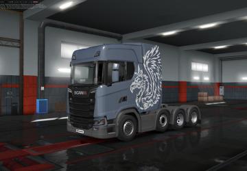 Mighty Griffin compatibility mod for Scania Next Gen P/G/R/S v1.0 for Euro Truck Simulator 2 (v1.35.x, 1.36.x)
