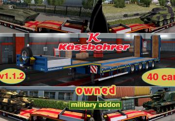 Military addon for Kassbohrer LB4E version 1.1.8 for Euro Truck Simulator 2 (v1.43.x)
