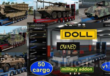 Military addon for ownable Doll Panther version 1.3.12 for Euro Truck Simulator 2 (v1.47.x)