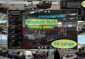 Military Addon for Ownable Trailer Wielton NJ4 v1.5.12 for Euro Truck Simulator 2 (v1.47.x)