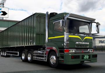 Mitsubishi Fuso Supergreat Hi Cab version 1.0 for Euro Truck Simulator 2 (v1.43.x)
