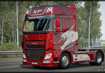 Multicolor Sabretooth Skin Pack for DAF XF Euro 6 v1.0 for Euro Truck Simulator 2 (v1.36.x)