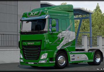 Multicolor Sabretooth Skin Pack for DAF XF Euro 6 v1.0 for Euro Truck Simulator 2 (v1.36.x)