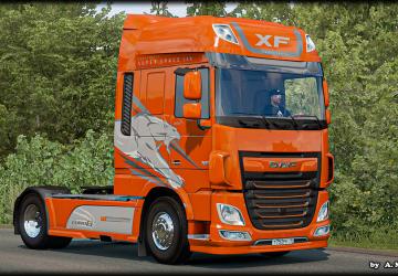 Multicolor Sabretooth Skin Pack for DAF XF Euro 6 v1.0 for Euro Truck Simulator 2 (v1.36.x)