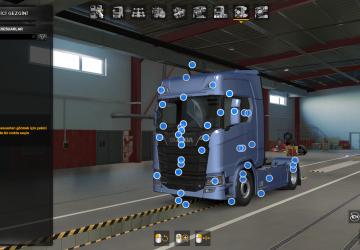 Mod Changes Accessory Buttons version 1.0 for Euro Truck Simulator 2 (v1.35.x, - 1.37.x)