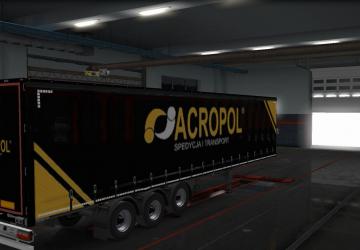 Acropol Skin Mod for Personal Trailer version 1.0 for Euro Truck Simulator 2 (v1.32.x, - 1.36.x)