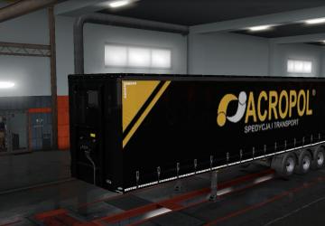 Acropol Skin Mod for Personal Trailer version 1.0 for Euro Truck Simulator 2 (v1.32.x, - 1.36.x)