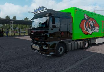 Tiger Logistic Skin Mod for DAF XF 105 version 0.1 for Euro Truck Simulator 2 (v1.35.x)