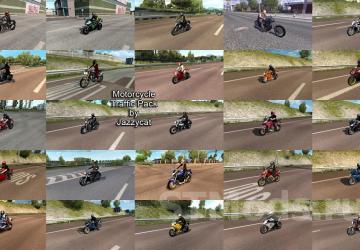 Motorcycle Traffic Pack version 6.0.1 for Euro Truck Simulator 2 (v1.47.x)