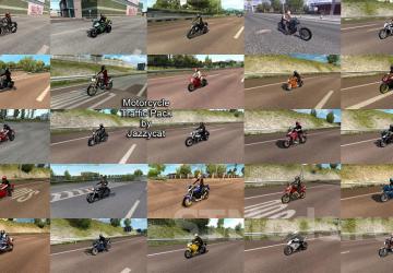 Motorcycle Traffic Pack version 6.5.2 for Euro Truck Simulator 2 (v1.48.x)