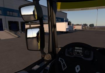 Handbrake Handle and Door Pillar Trim Replacement v1.0.1 for Euro Truck Simulator 2 (v1.40.x)