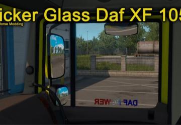Sticker for DAF XF 105 version 1.0 for Euro Truck Simulator 2 (v1.37.x)