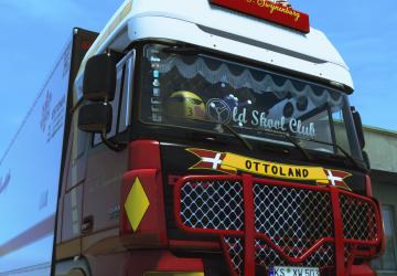 Old School Stickers Daf XF 105 version 1.0 for Euro Truck Simulator 2 (v1.41.x)