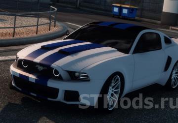 Ford Mustang «Need For Speed» version 1.5.1 for Euro Truck Simulator 2 (v1.46.x, 1.47.x)