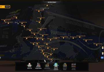 New Map Sitinjau Lauik version 7.0 for Euro Truck Simulator 2 (v1.44.x, 1.45.x)