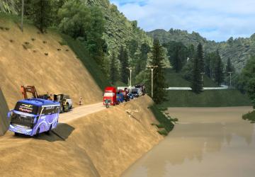 New Map Sitinjau Lauik version 7.0 for Euro Truck Simulator 2 (v1.44.x, 1.45.x)