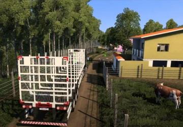 New Mapa BR Brasil version 5.4 for Euro Truck Simulator 2 (v1.54.x)