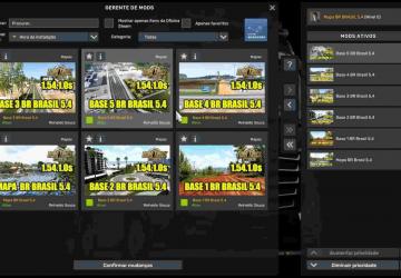New Mapa BR Brasil version 5.4 for Euro Truck Simulator 2 (v1.54.x)