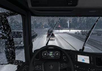 Nice Winter Addon for Frosty Winter Weather Mod v1.0 for Euro Truck Simulator 2 (v1.49.x)