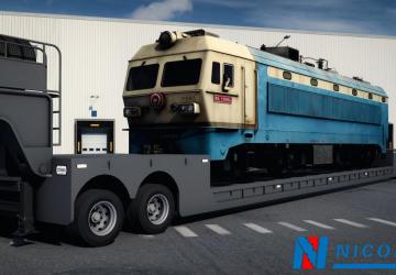 Nicolas Tractomas TR8X8 + Line Large Load Trailer v1.0 for Euro Truck Simulator 2 (v1.49.x)