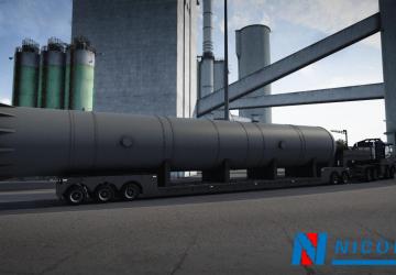 Nicolas Tractomas TR8X8 + Line Large Load Trailer v1.0 for Euro Truck Simulator 2 (v1.49.x)