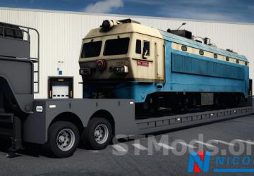 Nicolas Tractomas TR8X8 + Line Large Load Trailer v1.1 for Euro Truck Simulator 2 (v1.49.x)