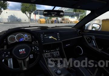 Nissan GTR 2017 version 1.3 for Euro Truck Simulator 2 (v1.47.x)