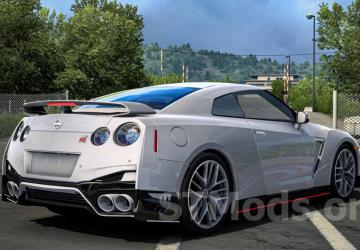 Nissan GTR 2017 version 1.4 for Euro Truck Simulator 2 (v1.48.x)