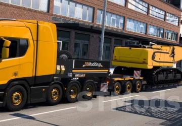 Lowboy BBM Trailer EB5 version 3.4.2 for Euro Truck Simulator 2 (v1.54.x)