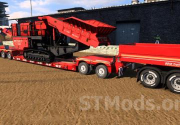 Lowboy BBM Trailer EB5 version 3.4.2 for Euro Truck Simulator 2 (v1.54.x)