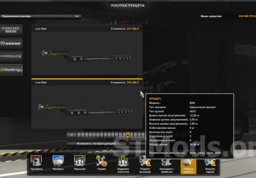 Lowboy BBM Trailer EB5 version 3.4.2 for Euro Truck Simulator 2 (v1.54.x)