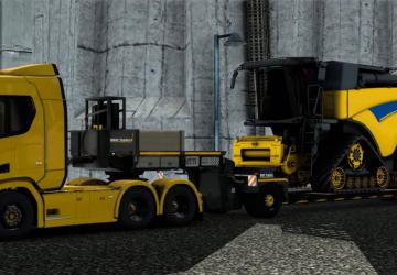 Lowboy BBM Trailer LB4 version 1.0 for Euro Truck Simulator 2 (v1.54.x)