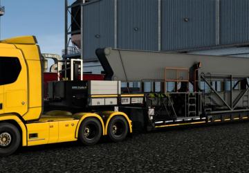 Lowboy BBM Trailer LB4 version 1.0 for Euro Truck Simulator 2 (v1.54.x)