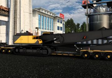 Lowboy BBM Trailer LB4 version 1.0 for Euro Truck Simulator 2 (v1.54.x)
