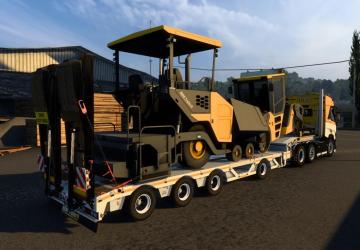 Lowboy BBM Trailer PE3F1 version 1.0 for Euro Truck Simulator 2 (v1.54.x)