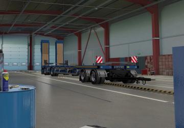 Low-Frame Tandem Trailers version 0.3 for Euro Truck Simulator 2 (v1.41.x)