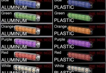 NkD LED & AUX Light version 4.1 for Euro Truck Simulator 2 (v1.47.x, 1.48.x)