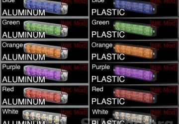 NkD LED & AUX Light version 4.3 for Euro Truck Simulator 2 (v1.49.x)