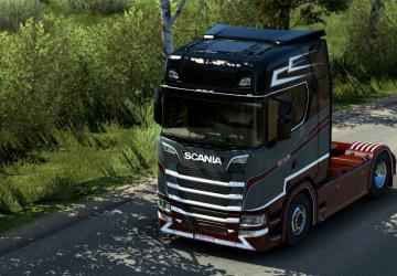 Noll&Fils Scania S580 Paintjob version 1.0 for Euro Truck Simulator 2 (v1.40.x, 1.41.x)