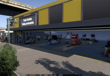 New Service Station version 1.0 for Euro Truck Simulator 2 (v1.42.x, 1.43.x)