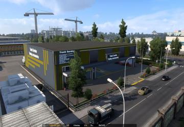 New Service Station version 1.0 for Euro Truck Simulator 2 (v1.42.x, 1.43.x)