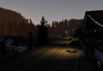 Christmas decoration for buildings version 2.0 for Euro Truck Simulator 2 (v1.46.x)