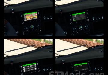New options for truck multimedia screens version 1.1 for Euro Truck Simulator 2 (v1.47.x)