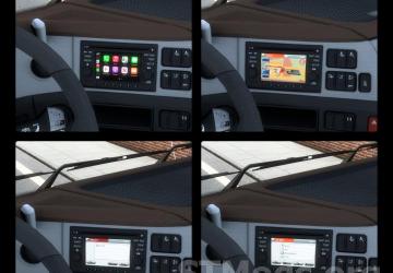 New options for truck multimedia screens version 1.1 for Euro Truck Simulator 2 (v1.47.x)