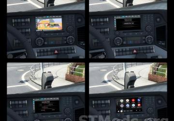 New options for truck multimedia screens version 1.1 for Euro Truck Simulator 2 (v1.47.x)
