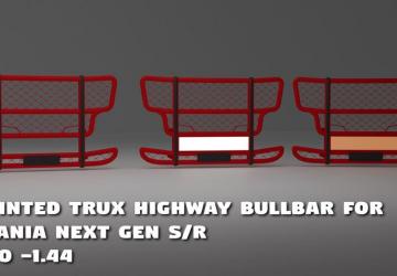New Trux Highway Bullbar for Scania 2016 version 1.0 for Euro Truck Simulator 2 (v1.40.x, - 1.44.x)