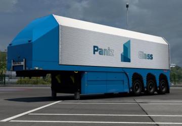 Ownable Glass Trailer version 1.0 for Euro Truck Simulator 2 (v1.43.x)